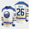 buffalo sabres rasmus dahlin away breakaway player 2020 21 jersey white