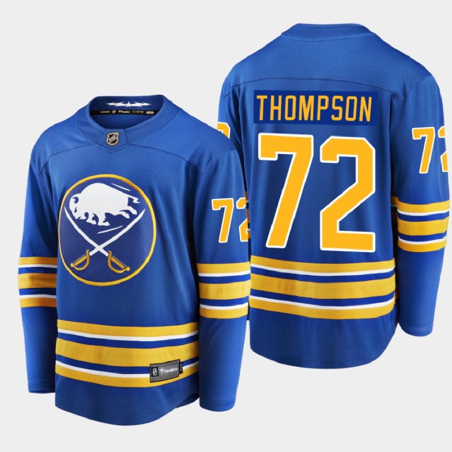 buffalo sabres tage thompson home breakaway player 2020 21 jersey royal