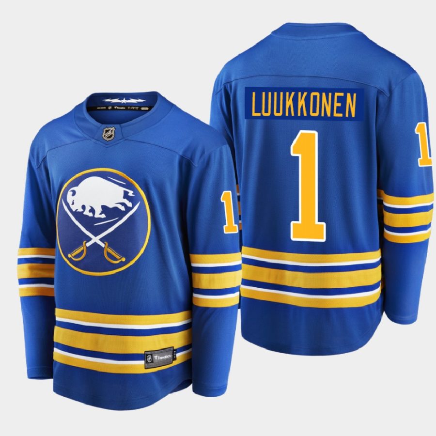 buffalo sabres ukko pekka luukkonen home 2021 jersey royal