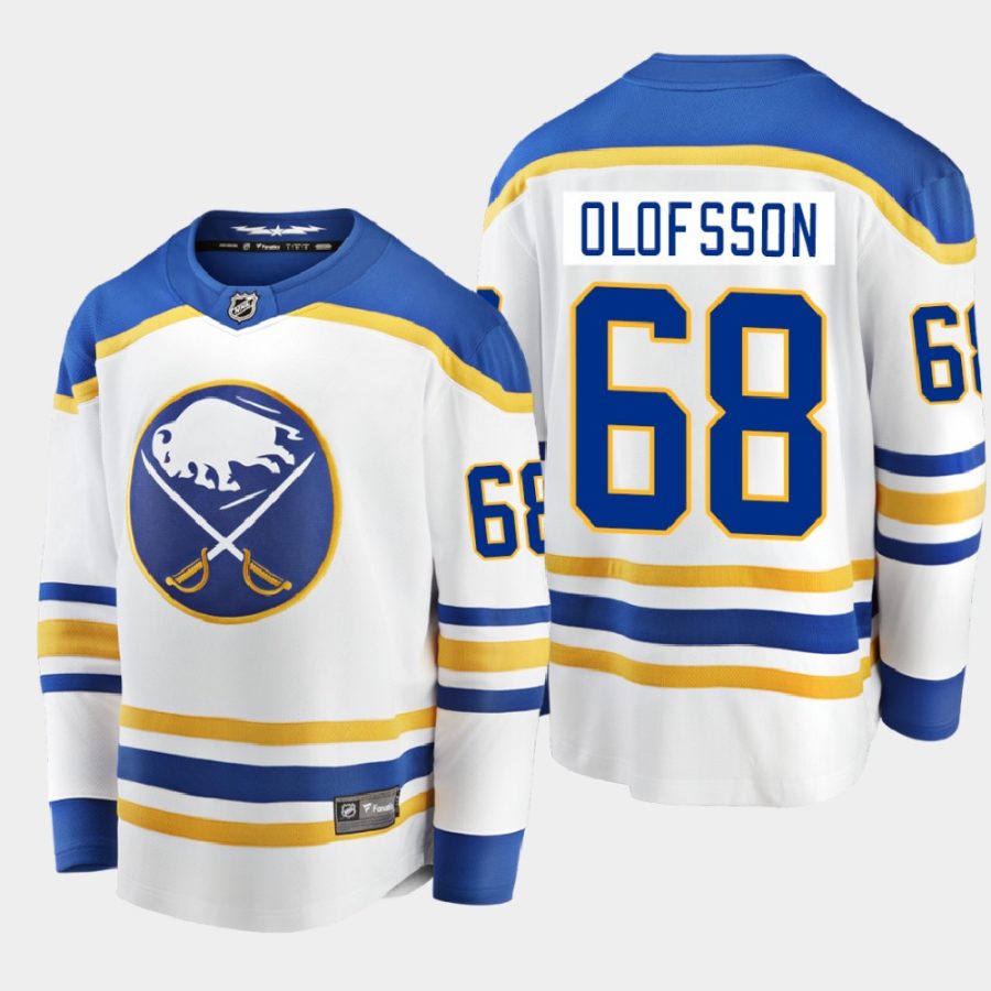 buffalo sabres victor olofsson away breakaway player 2020 21 jersey white