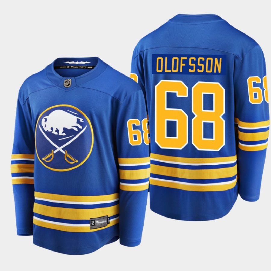 buffalo sabres victor olofsson home breakaway player 2020 21 jersey royal