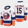 cal clutterbuck islanders white 2019 away cbw breakaway jersey