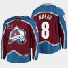 cale makar avalanche burgundy 2019 25th anniversary home jersey