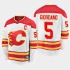 calgary flames mark giordano away 2020 21 premier jersey white