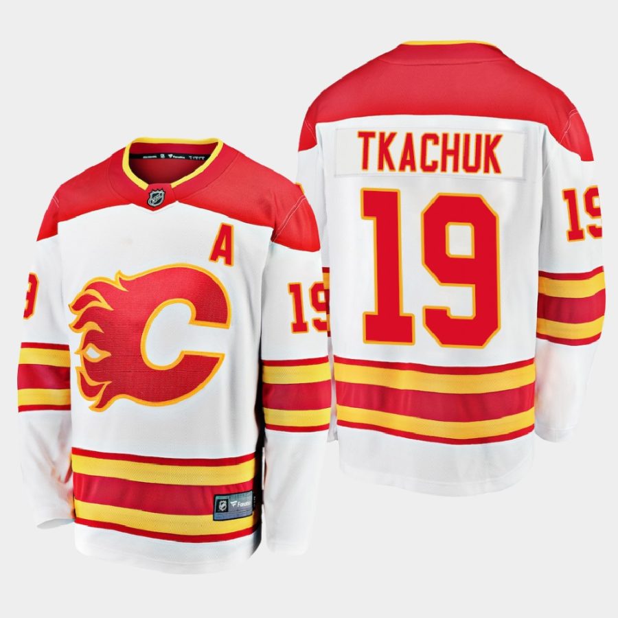 calgary flames matthew tkachuk away 2020 21 premier jersey white