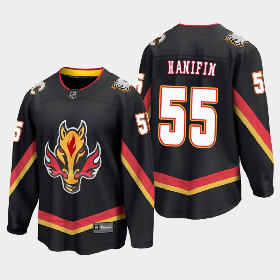 calgary flames noah hanifin special edition 2021 breakaway jersey black