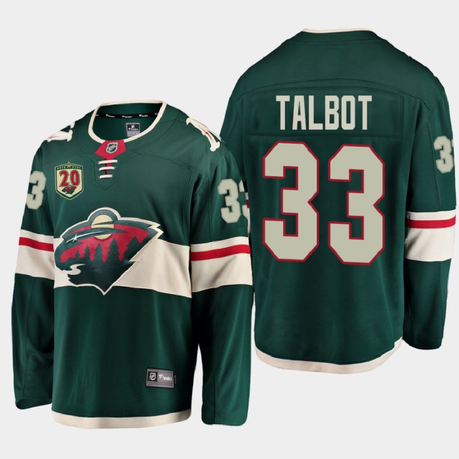 cam talbot wild black 20th anniversary home jersey 0a