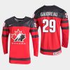 canada benjamin gaudreau 2021 iihf u18 world championship jersey red