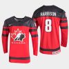 canada brett harrison 2021 iihf u18 world championship jersey red