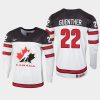 canada dylan guenther 2021 iihf u18 world championship jersey white