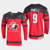 canada francesco pinelli 2021 iihf u18 world championship jersey red