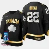 canada hockey jack quinn 2023 champions du monde men gold trophy jersey black