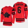 canada hockey travis sanheim 2022 iihf world championship away jersey red