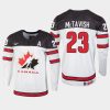 canada mason mctavish 2021 iihf u18 world championship jersey white