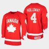 canada team dylan holloway 2021 iihf world junior championship heritage limited jersey red