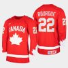 canada team mavrik bourque 2021 iihf world junior championship heritage limited jersey red