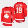 canada team peyton krebs 2021 iihf world junior championship heritage limited jersey red