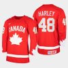 canada team thomas harley 2021 iihf world junior championship heritage limited jersey red