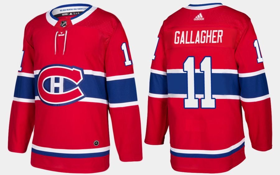 canadiens brendan gallagher home red jersey