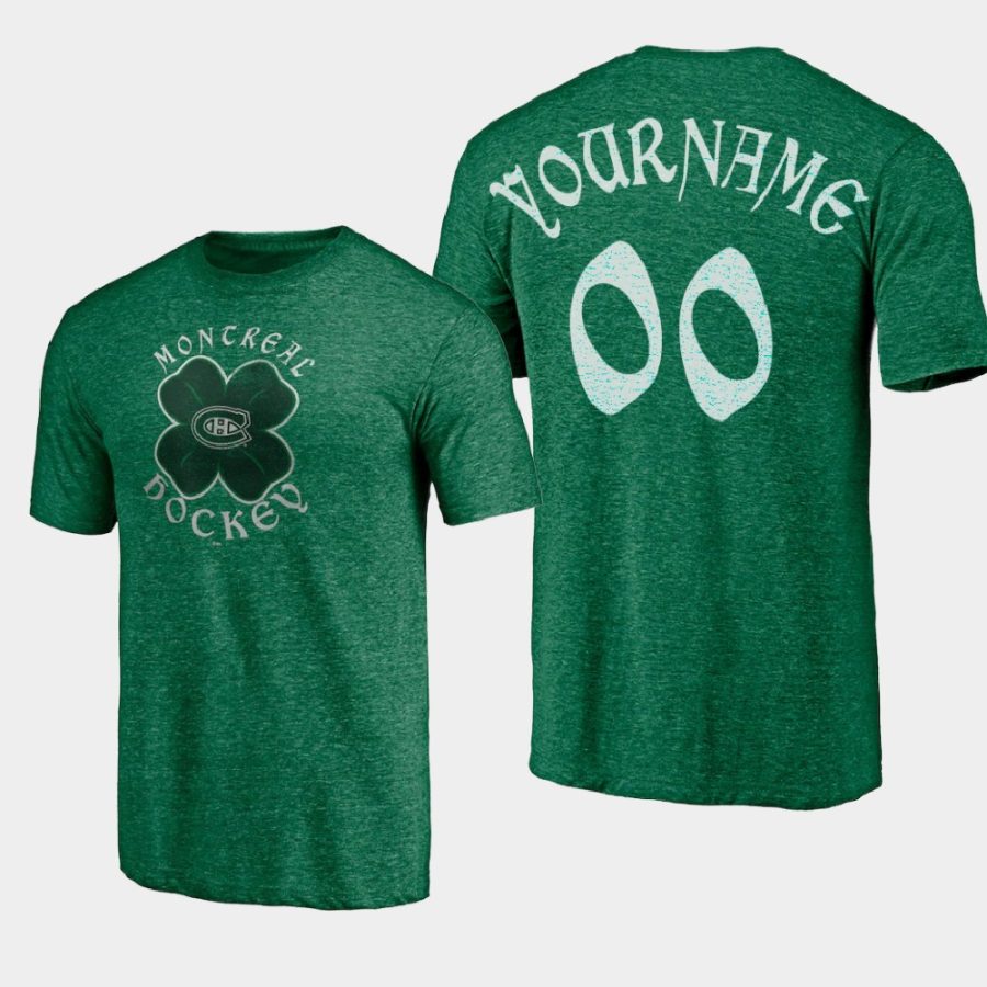 canadiens custom kelly green st. patricks day celtic t shirt