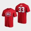 canadiens patrick roy red retired player t shirt