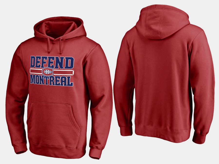 canadiens red hometown collection defend hoodie