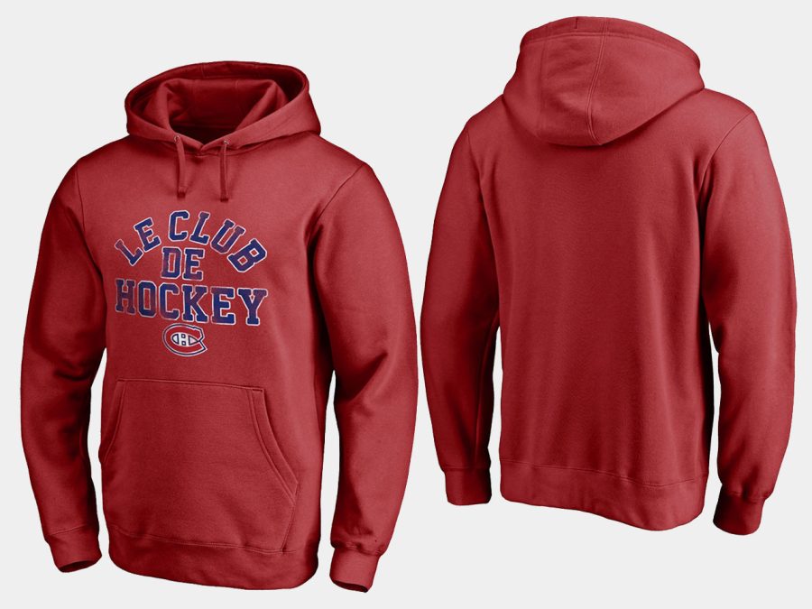 canadiens red hometown collection le club hoodie