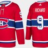 canadiens retired maurice richard home red jersey