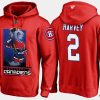 canadiens retireddoug harvey cartoon team color red hoodie