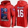 canadiens retiredhenri richard cartoon team color red hoodie