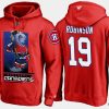 canadiens retiredlarry robinson cartoon team color red hoodie