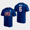 canadiens shea weber blue 2021 special edition authentic stack t shirt