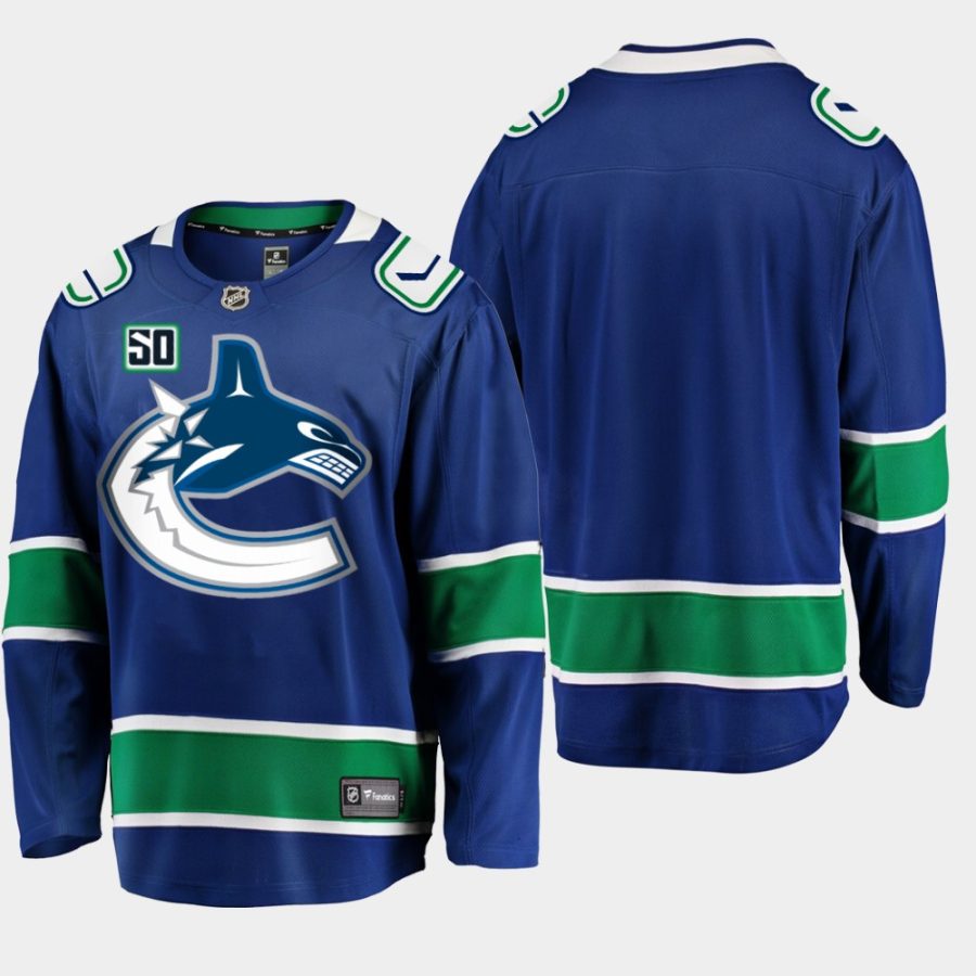 canucks blue 50th anniversary home jersey