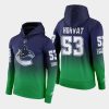 canucks bo horvat green 2021 reverse retro pullover hoodie