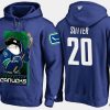 canucks brandon sutter cartoon team color blue hoodie