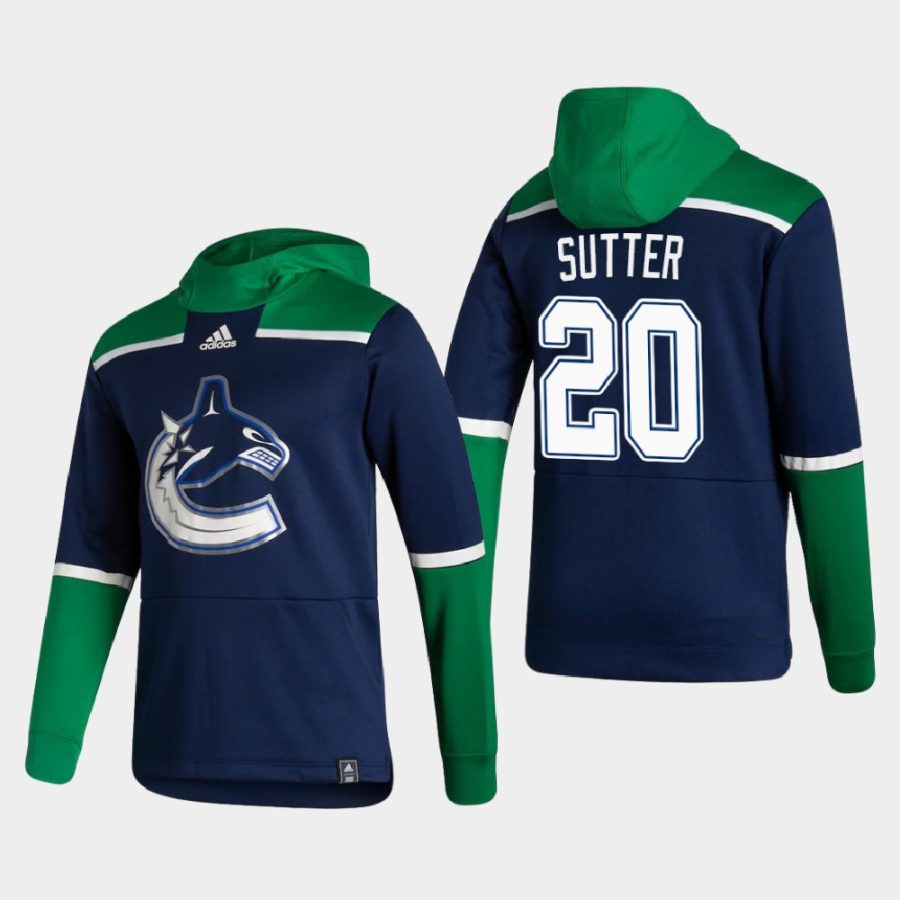 canucks brandon sutter navy 2021 reverse retro authentic pullover hoodie