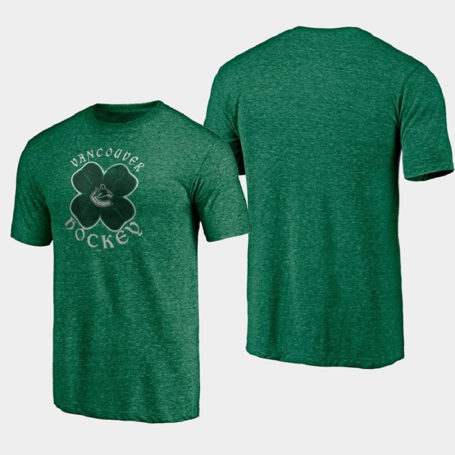 canucks kelly green st. patricks day celtic t shirt