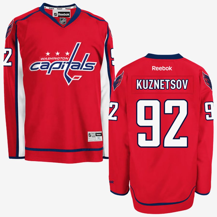 capitals 92 evgeny kuznetsov red home jersey