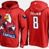 capitals alex ovechkin cartoon team color red hoodie