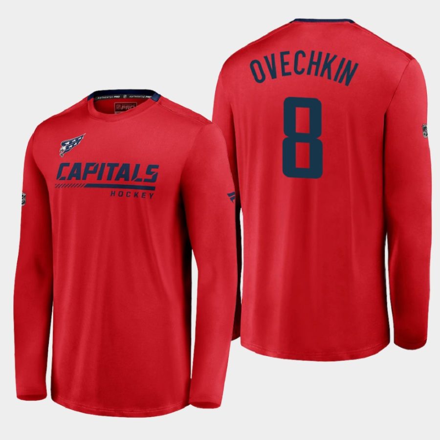 capitals alexander ovechkin red special edition locker room long sleeve t shirt