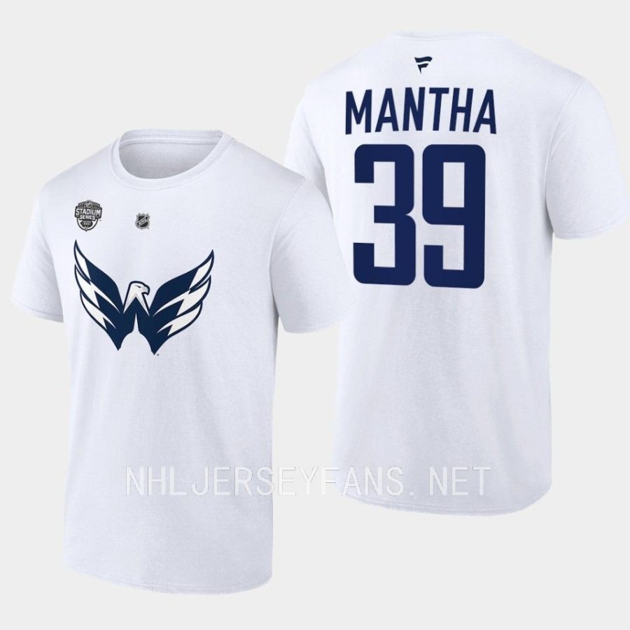 capitals anthony mantha white 2023 stadium series name number t shirt