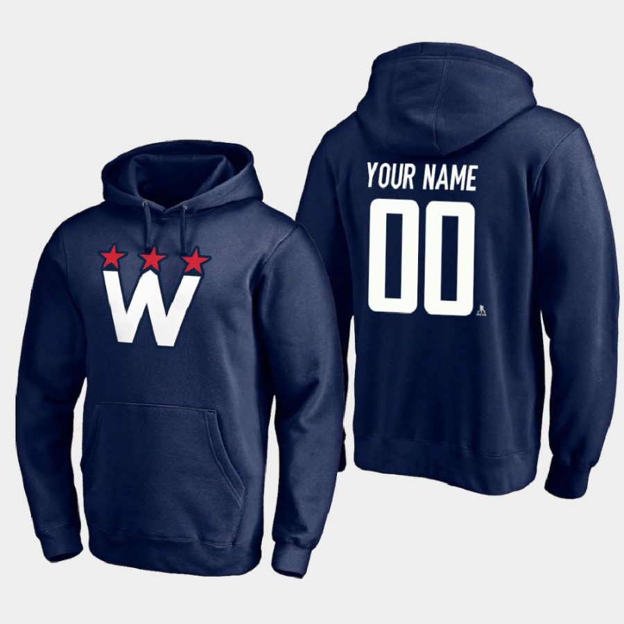 capitals custom navy 2021 alternate team logo hoodie