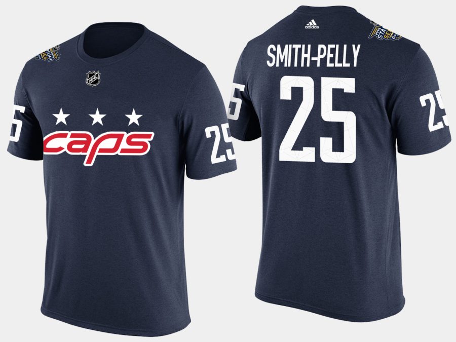 capitals devante smith pelly 2018 nhl stadium series navy name and number t shirt