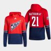 capitals garnet hathaway red 2021 reverse retro authentic pullover hoodie