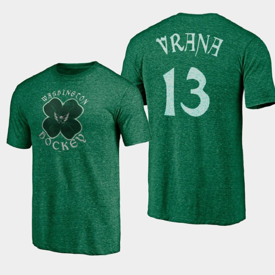 capitals jakub vrana kelly green st. patricks day celtic t shirt