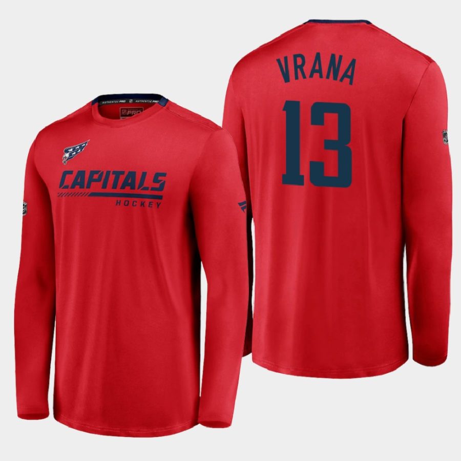 capitals jakub vrana red special edition locker room long sleeve t shirt