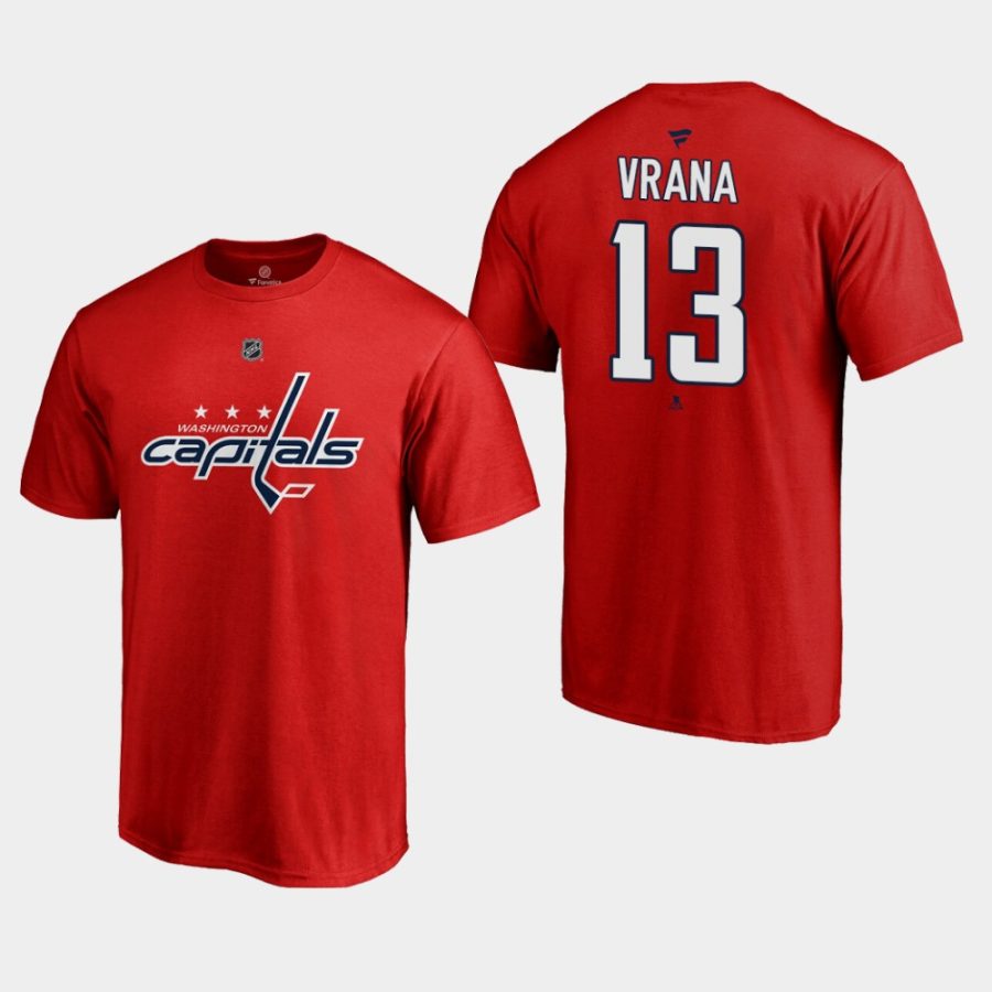 capitals jakub vrana royal authentic stack t shirt