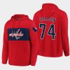 capitals john carlson red classics faux cashmere pullover hoodie