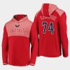 capitals john carlson red iconic marbled clutch pullover hoodie