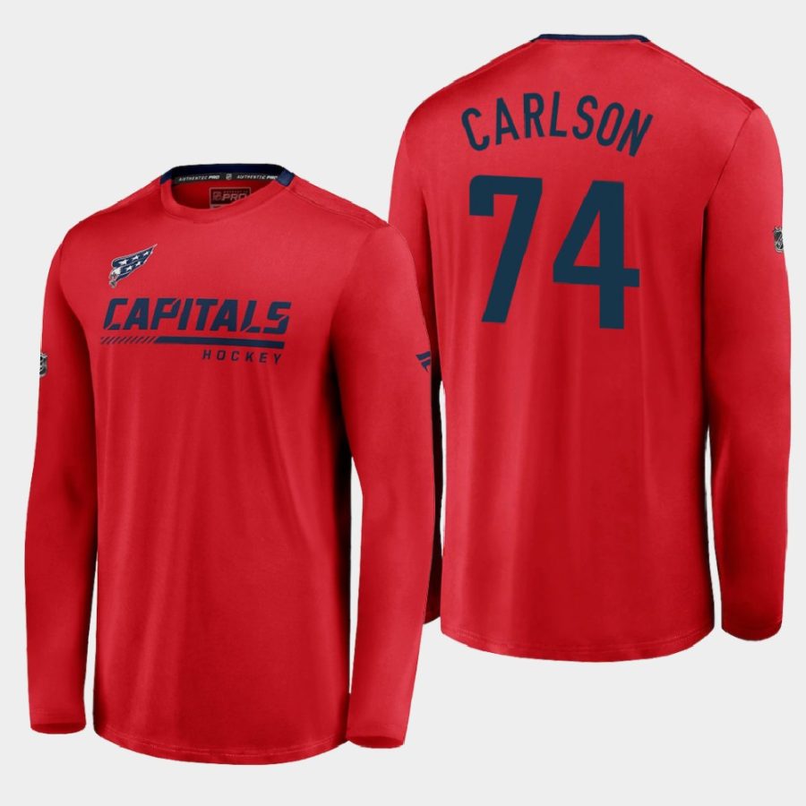 capitals john carlson red special edition locker room long sleeve t shirt